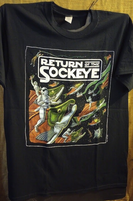 Buy Ray Troll Return of the Sockeye NEW adult t-shirt 4XL,3XL,2X,M