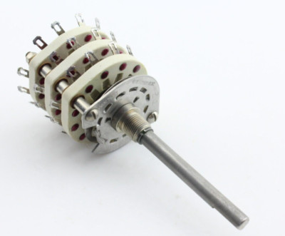 NOS OAK 83973-H3C 249 Rotary Shorting Switch 3 Decks 3 Positions 1964 G53F7577