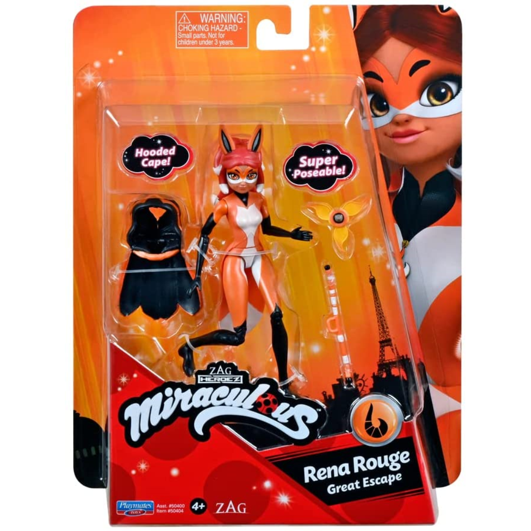 Miraculous Ladybug 12cm Small Doll Figure & Accessories New Kids - Rena Rouge