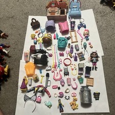 HUGE lot Over 100 Pcs barbie  other doll clothes accessories shoes Beds Etc.
