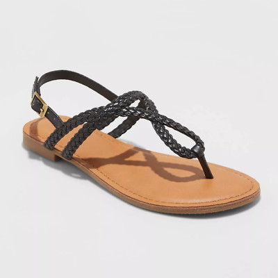 Women's Anabel Braided Thong Ankle Strap Sandals - Universal Thread Size :US 5.5 490960509451 | eBay