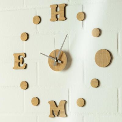 Do it Yourself UHR Holzoptik HOME DIY Waduhr zur Selbsgestaltung Gilde