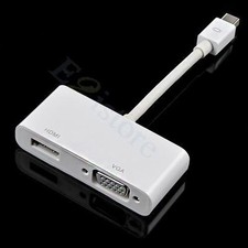 Thunderbolt Mini DP Display Port to HDMI VGA Adapter Cable For Surface Pro 2 3