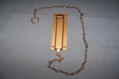Vintage, Unused, Spring Loaded, Chain Door Bolt - See Description - Picture 3 of 7