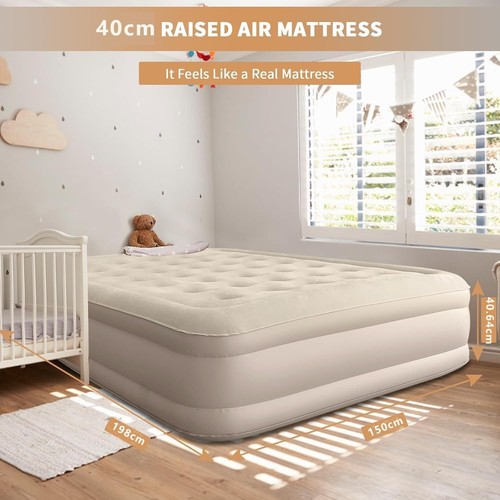 Camping Air Bed, 40CM Comfortable Thicken Automatic Air Mattress, Self-Stop Safe - Picture 2 of 7