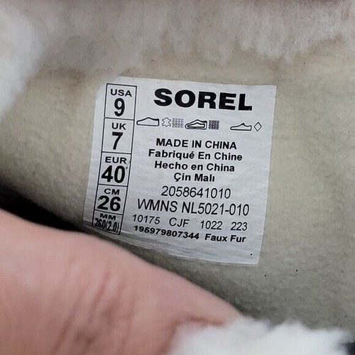 NEW Sorel Evie II Cozy Womens 9 Waterproof Wedge Boots Suede, Faux Fur Lining - Picture 6 of 8