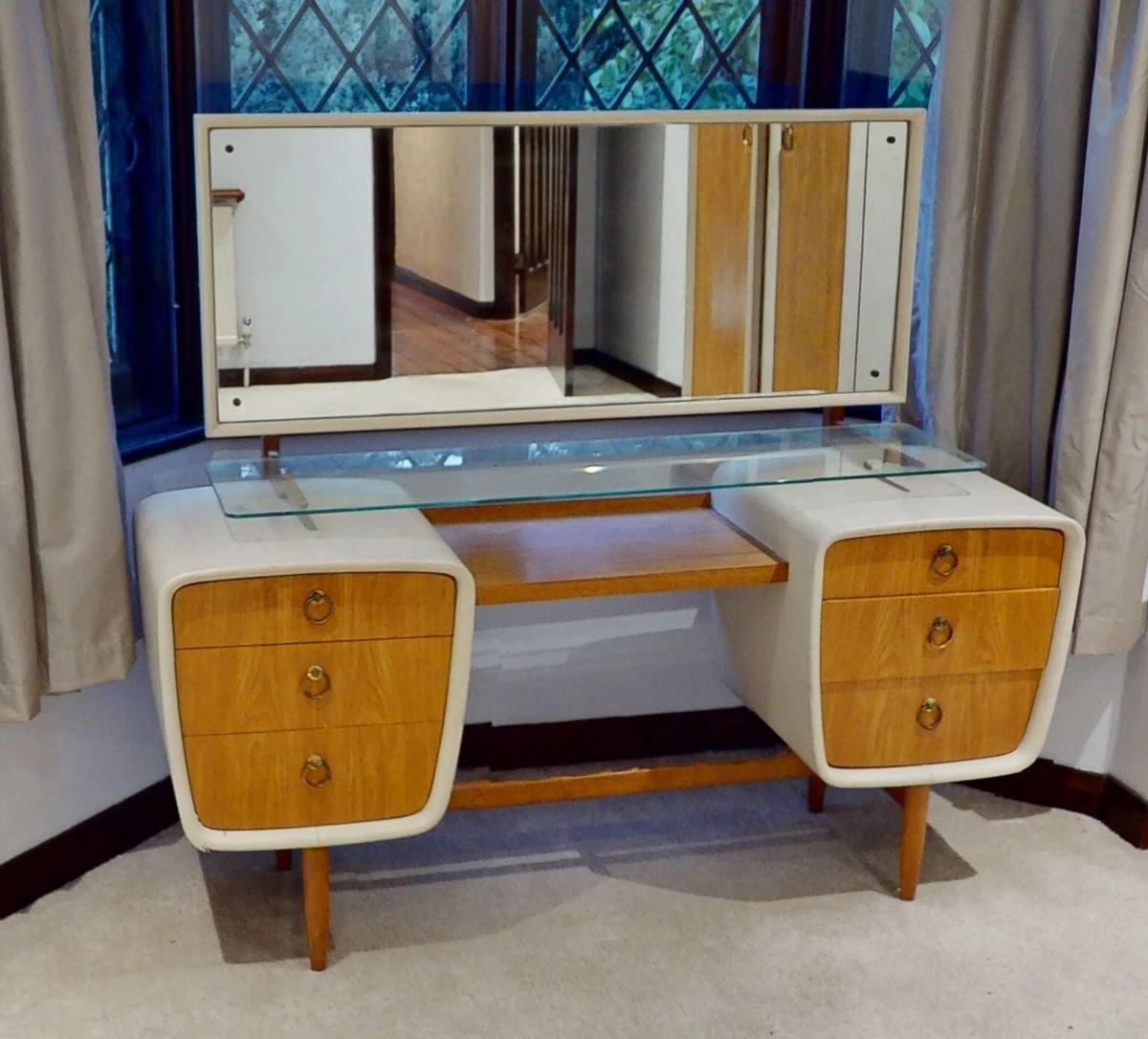 G Plan Vintage Bedroom Furniture Set dressing table 2 wardrobes 1 with mirror
