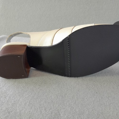 Elmdale Gemma 11 Größe 4 E Schuhe elfenbein creme Leder verstellbarer Verschluss - Bild 9 von 11