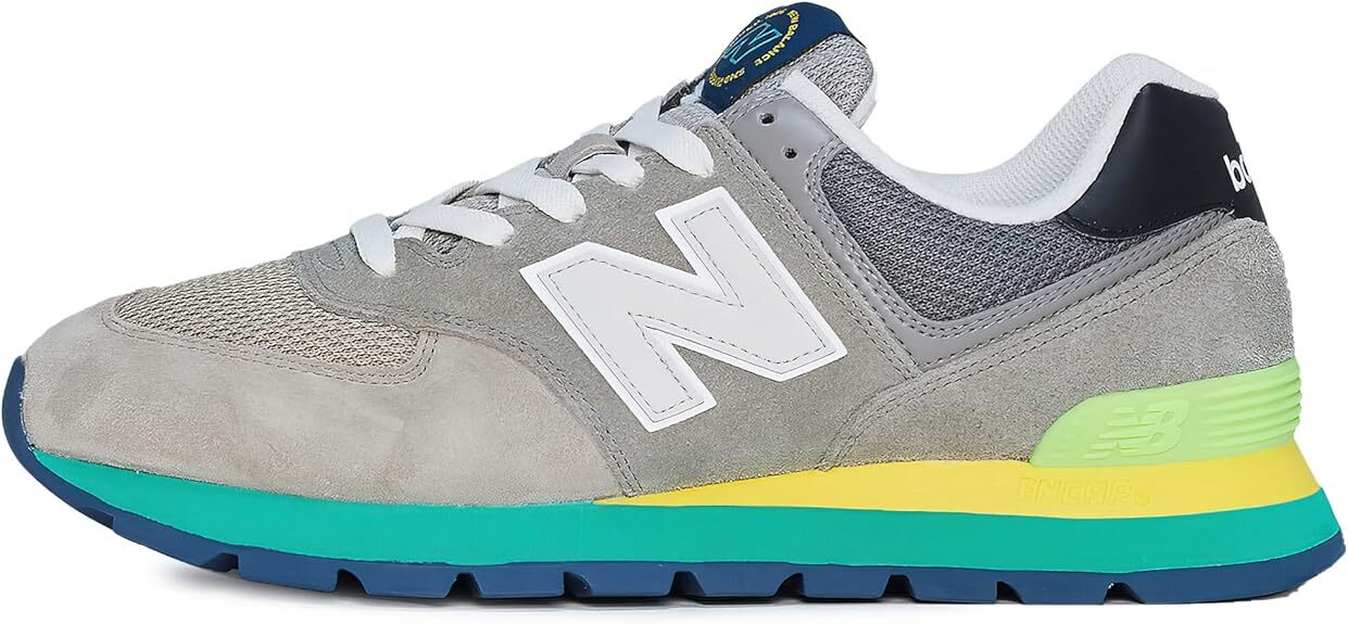 Мужская классика New Balance Серый/зеленый (ML574DSJ)