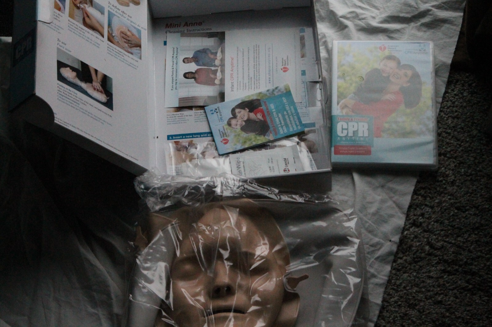 American Heart Association Family & Friends CPR Anytime Kit w/Manikin