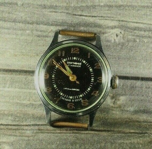 Wristwatch Pobeda Sportivnye with stop second hand Vintage Soviet Mechanical - Picture 6 of 12