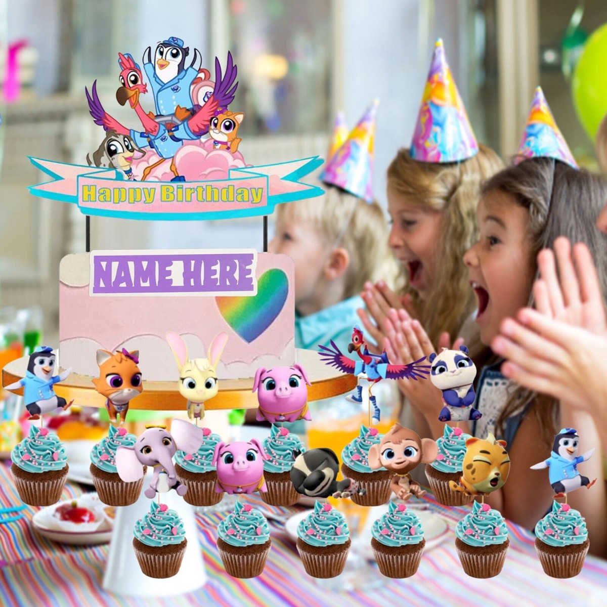 TOTS CUPCAKE CAKE TOPPER BIRTHDAY SUPPLIES DECORATION THEME IDEA