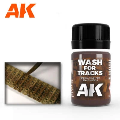 AK Interactive AK083 Weathering Track Wash Enamel 35ml - US