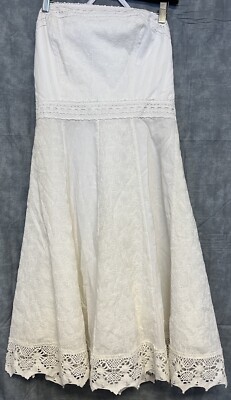 NEW size 8 White House Black Market dress strapless cotton white | eBay NEW size 8 White House Black Market dress strapless cotton white | eBay