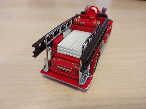 matchbox model of yesteryear 1920 Mack AG.Fire Engine Feuerwehr YFE01 - Bild 5 von 7