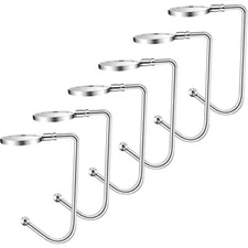6 Pack Christmas Stocking Holders Mantel Hooks Hanger for Christmas Party Decor