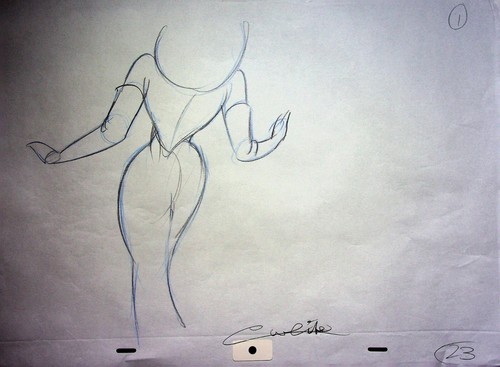 Who Framed Roger Rabbit 1988 Production Signed Collin Hand-Drawn Jessica #WC - Picture 3 of 3