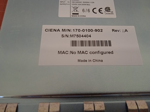 Ciena 170-0100-902 AC PLUGGABLE POWER SUPPLY,CN 5150 - Bild 5 von 11