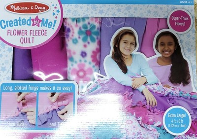 melissa and doug flower fleece quilt