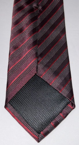 Alfani Neck Tie Vinton Stripe Burgundy Men’s Tie Brand New Preppy Designer - Picture 11 of 12