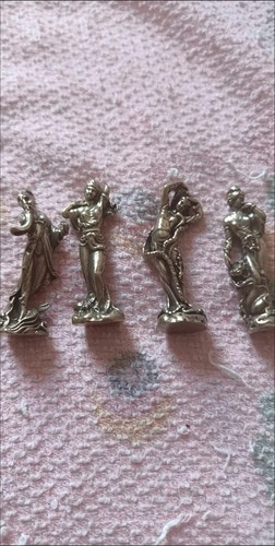 4pcs Chinese Four Ancient Beauties Fairy Dance Model Statue Pure Brass Ornament - Picture 10 of 24