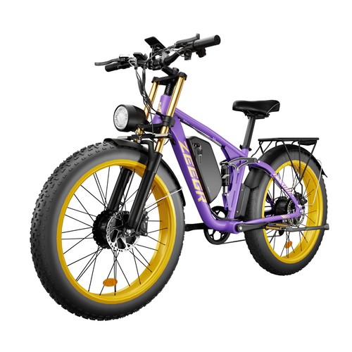 Peak 3000W Electric Bike for Adults 48V/52V 1164Wh Dual Motor 35MPH 26" Fat Tire - Picture 21 of 27