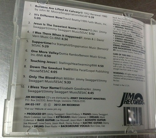 Jimmy Swaggart: Burdens are lifted at Calvary, 2012 Jim 02-197 CD, Christian - Picture 2 of 5