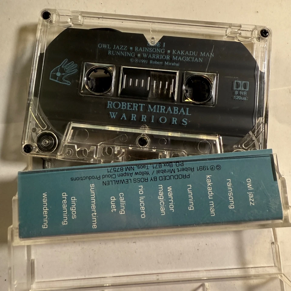 Robert Mirabal – Warriors (1991 Cassette) Native American Flute & Didjeridu - Image 2 of 2