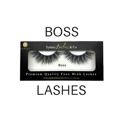 3D Faux Mink Eyelashes (Boss) Natural Glam Strip Lashes | Sydney Lashes & Co