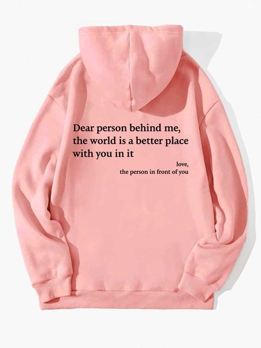 Women Pop Dear Person Behind Me Sweatshirt Hoodie Dear Person Behind Me Hoodie - Picture 17 of 22