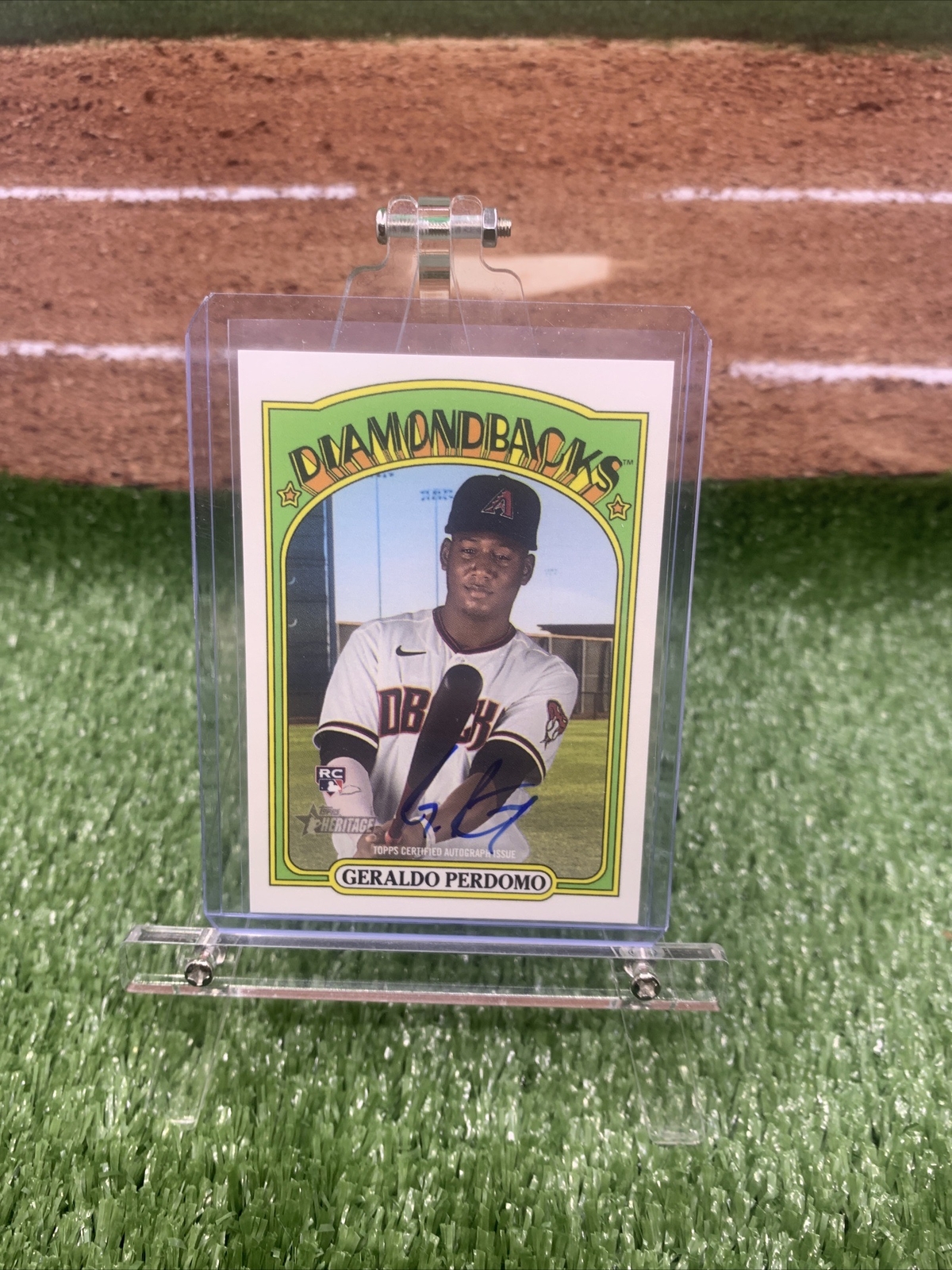 2021 Topps Heritage High Number - Geraldo Perdomo - Real Ones On Card Auto