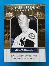2008 Upper Deck Yankee Stadium Legacy Gil McDougald #YSL2589