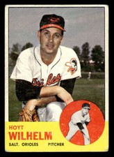 1963 Topps Hoyt Wilhelm Baltimore Orioles 108 VG XX7716