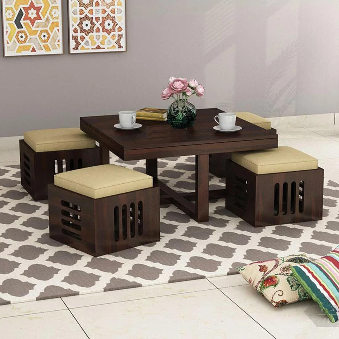 Puffy center table deals
