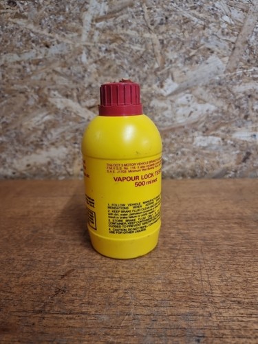 Vintage Lockheed Brake A Clutch Fluid Oil Plastic Bottle Tin Can - Picture 3 of 6