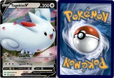 2020 Pokemon, Vivid Voltage, #140/185 Togekiss V, Holo Ultra Rare