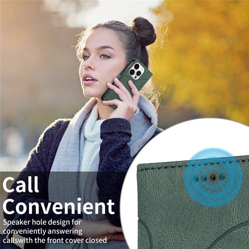 For iPhone 16 15 14 13 12 11 Pro Max XS Plus Leather Wallet Card Case Flip Cover - Picture 61 of 75