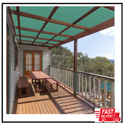 26 In. X 6 Ft. Corrugated PVC Roof Panel in Green - Picture 2 of 2