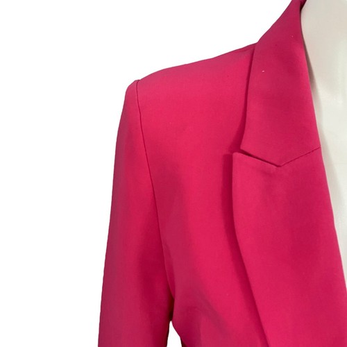 Blazer Forever 21 Mujer Grande Rosa Barbie Trabajo Oficina Preppy Chaqueta Informal - Imagen 8 de 19