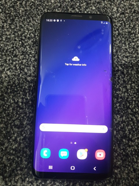 Samsung Galaxy S9 Plus 128GB phone power DAMAGED screen Unlocked 219 Samsung Galaxy S9 Plus 128GB phone power DAMAGED screen Unlocked 219