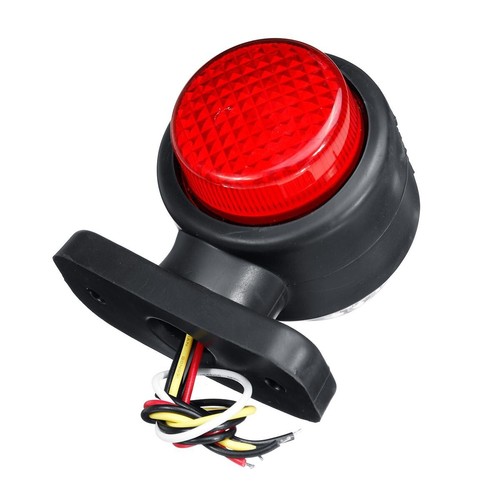 2 X Led Side Marker Lights Indicator Rubber Lamp Trailer Truck 12v Outline - Picture 9 of 9