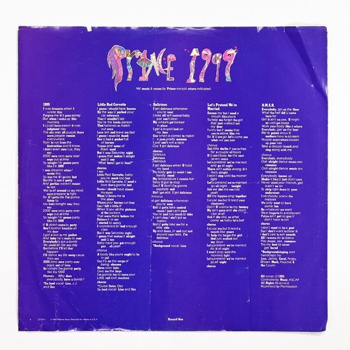 Prince – 1999 Vinyl Double LP 1982 - Picture 8 of 10