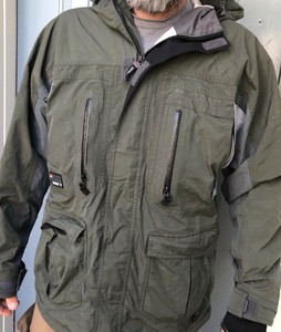 Quiksilver-mens-khaki-green-Goretex-snowboard-ski-jacket-coat-S-Small