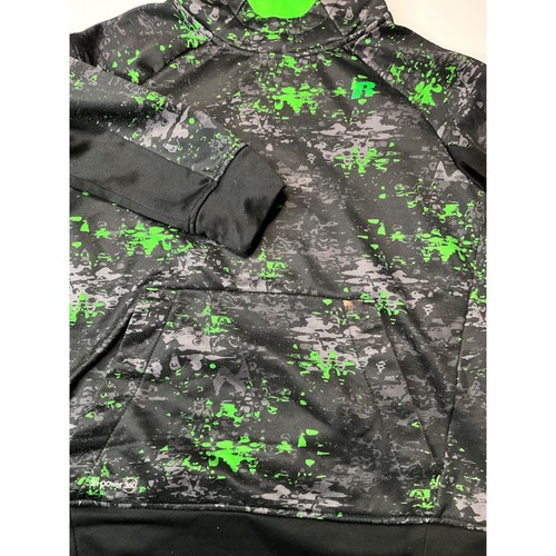 Russell Jugend großer (10-12) Hoodie schwarz/limette Tasche