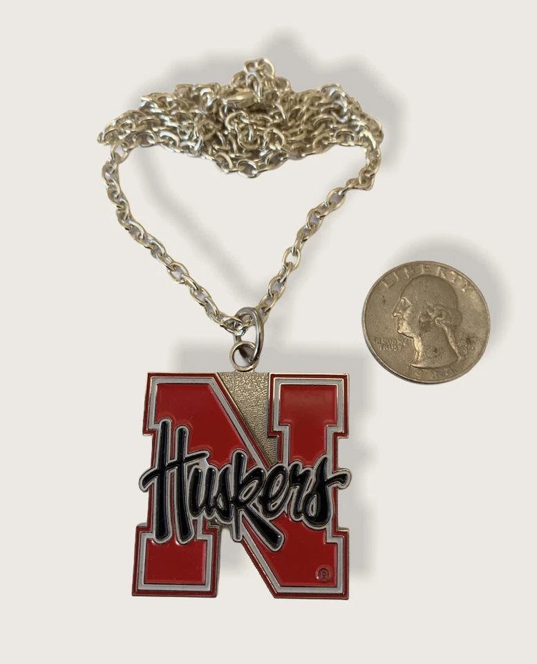 University of Nebraska Cornhuskers Big Logo Charm Necklace - NCAA Lic Jewelry - Image 2 of 4
