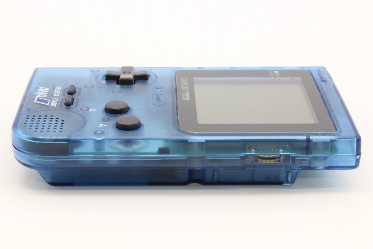 Nintendo Gameboy Pocket Console ANA Clear Blue Limited GBP Nintendo Gameboy Pocket Console ANA Clear Blue Limited GBP