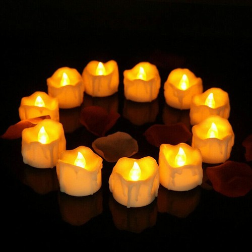 12-36x Tealights Temporizador Eléctrico Tealights LED Velas Tealight Blanco Exterior - Imagen 5 de 13