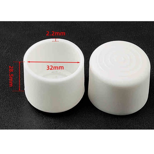 Tapas de extremo de tubo Pata de silla Tapa blanca PVC Goma Protector Almohadilla Cubierta de mesa Muebles - Imagen 18 de 39