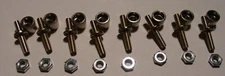 LIONEL 8 T-159 BINDING POST AND 8 T-160 BINDING POST NUTS FOR TRANSFORMERS ZW KW