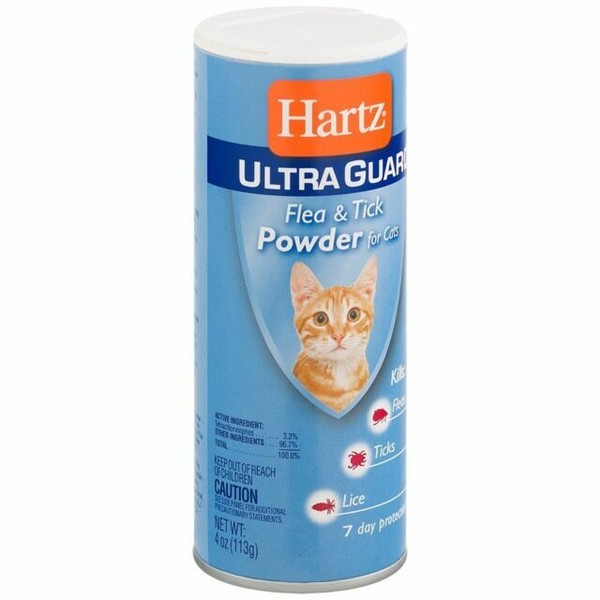 Hartz 2 in 1 Flea & Tick Powder for Cats 4oz for sale